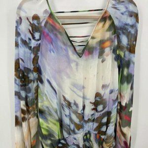 Anthropologie White Silk Tunic, 8